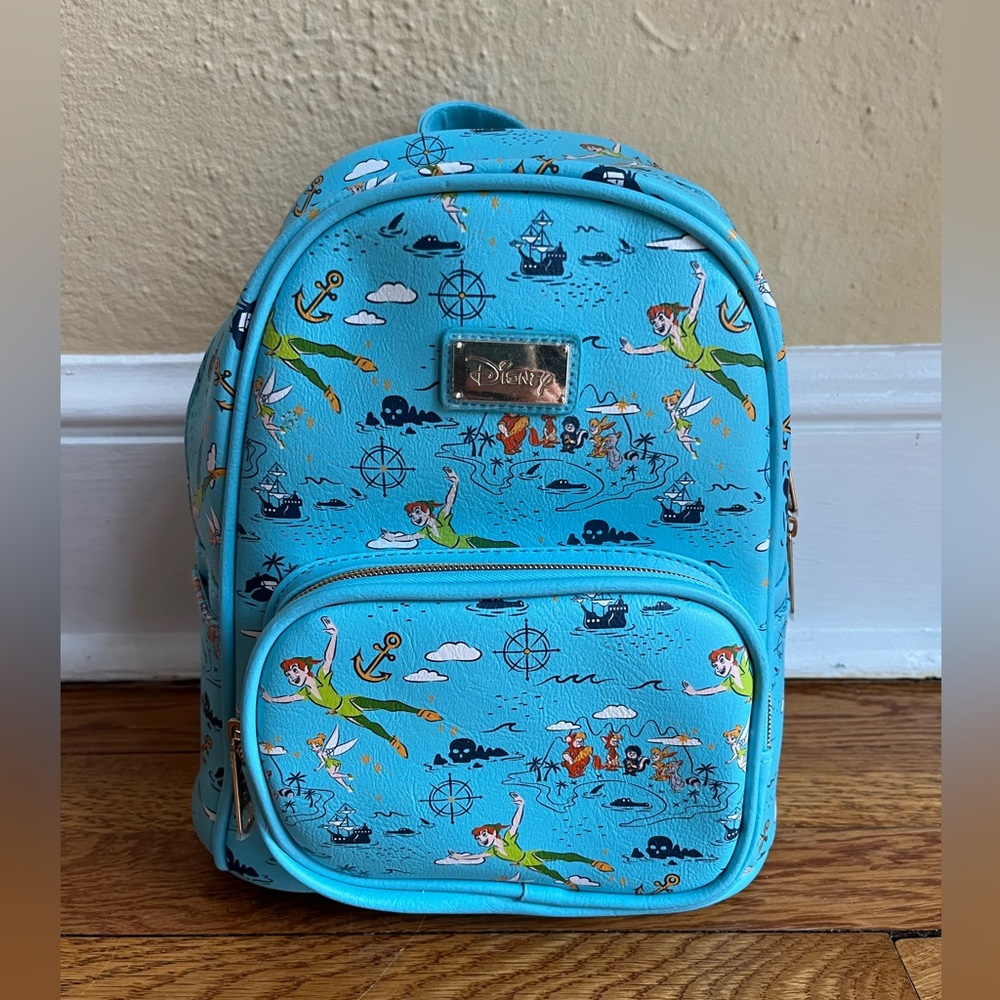 Storybook Disney Peter Pan AOP Mini Backpack Lost Boys Tinker Bell NWT